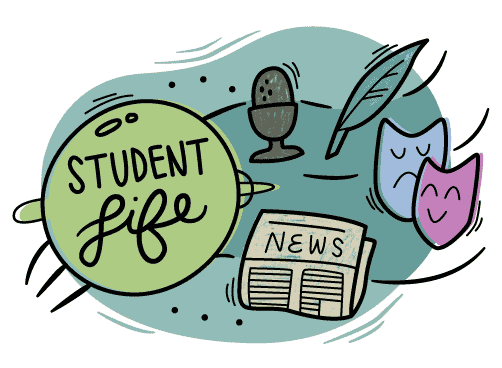 student life illustration
