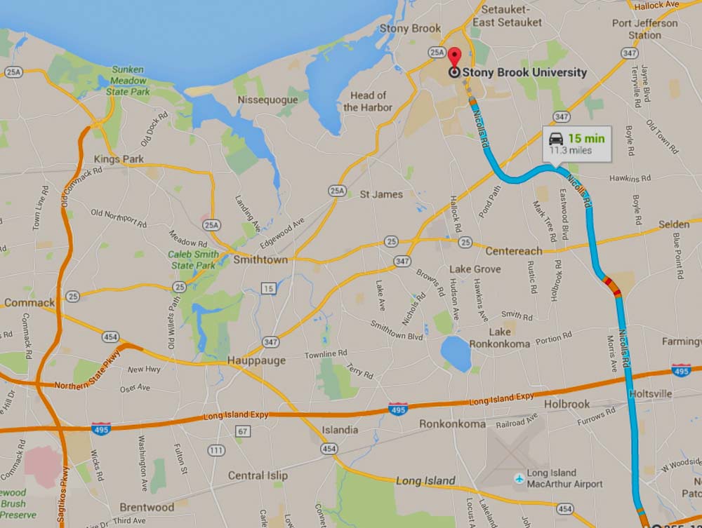 Google Maps image of SBU