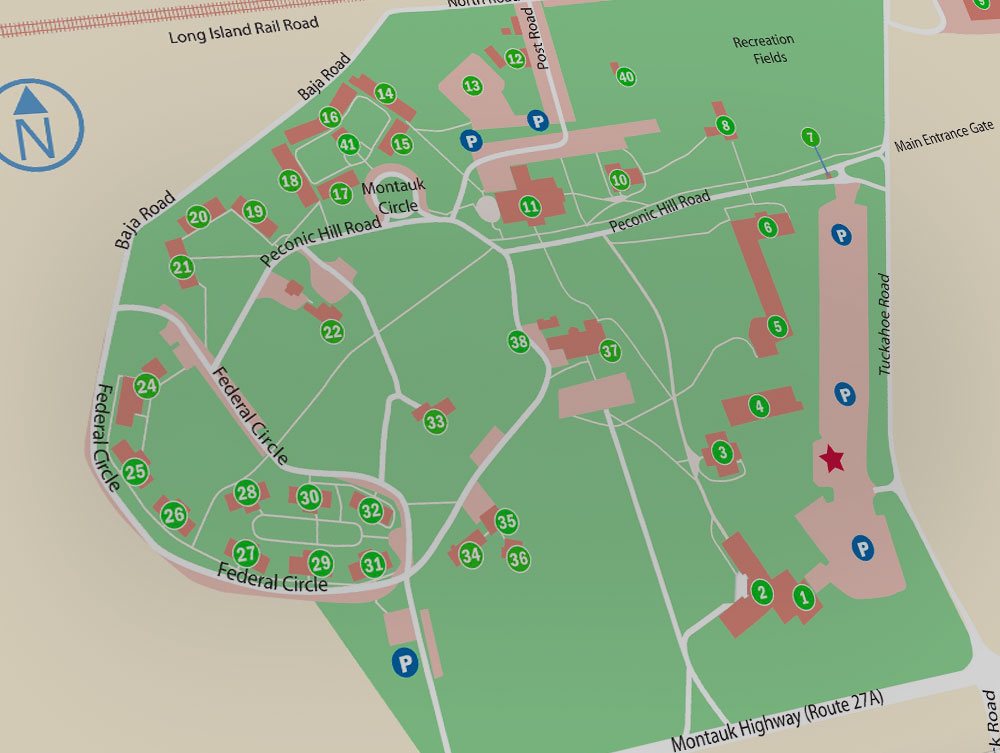 Map of Stony Brook Southampton